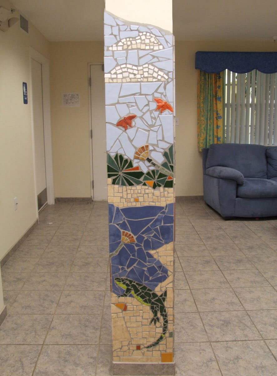 Ronald McDonald House Mosaic Column